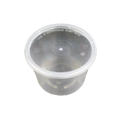 Food Bowl - Plastic Bowl with lid - 16oz