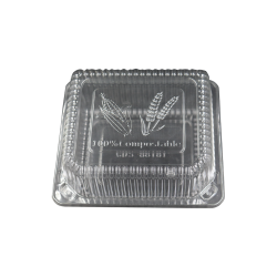 Food Container - Hinged Container - Clear - 18oz