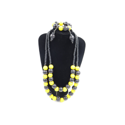 Necklace Set - Black & Yellow