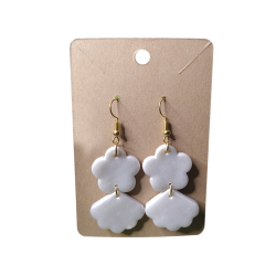 White Floral - Earring 