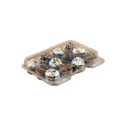 Cupcake Container -  Mini Cupcakes - 12 Compartment