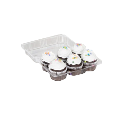Cupcake Container - Polar Pak - Regular - 6 Compartment