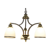 Chandelier - 3 Lamp Decorative - Iron & Glass - 530x460mm