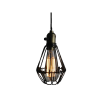 Lamp - Hanging Ambiance Lamp - Black - Iron - 100x190mm 