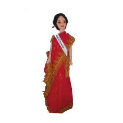 Crafty Doll - Crafty Doll - Miss India - Made from fabric - Traditional Indian Dress