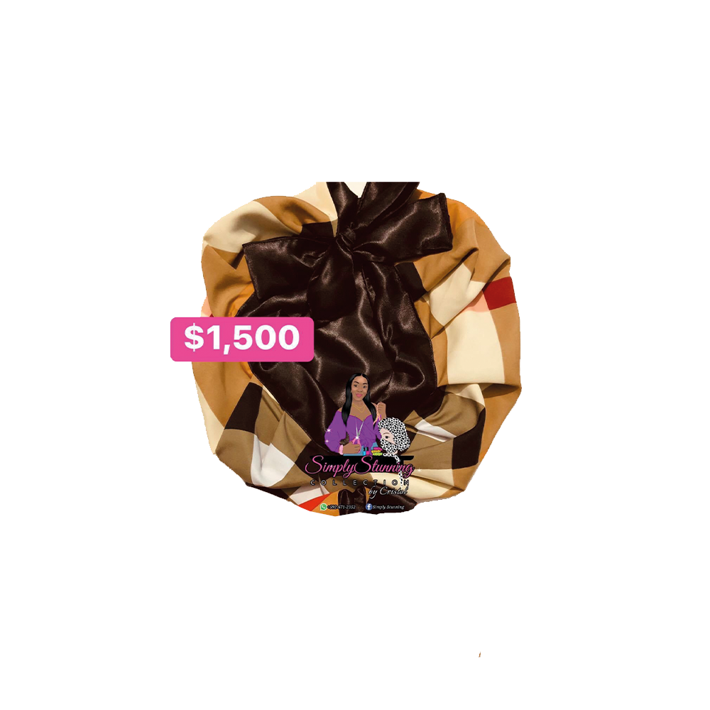 hair-bonnet-set-one-piece-large-light-brown-burberry-print-ssc-sku-007