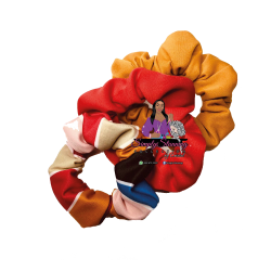 Scrunchie Set - Three Pieces - gold - red - multi color