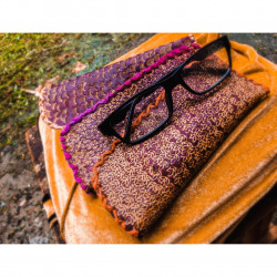 Case for Glasses - Spectacles Case - Sheep Skin Case - By OBN Unique Creations
